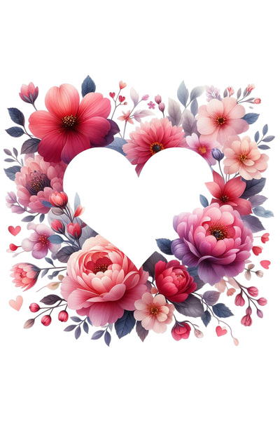 StoryGift Romania Sticker Autocolant 70CM cu mai multe flori asezate in forma...