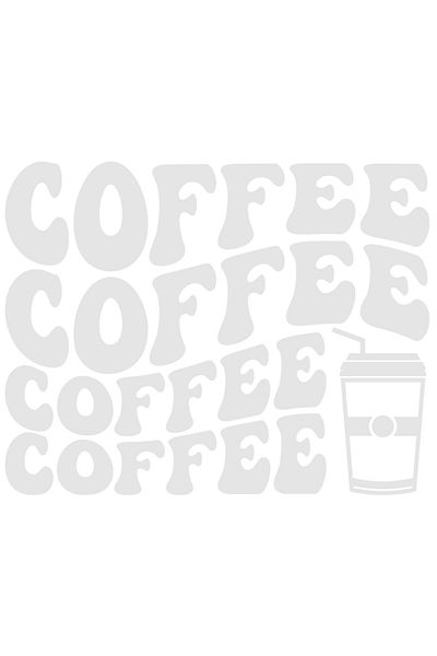 StoryGift Romania Sticker Autocolant 70CM Exterior pentru cei care consuma cafea foarte des , Vinyl Alb, 70 cm