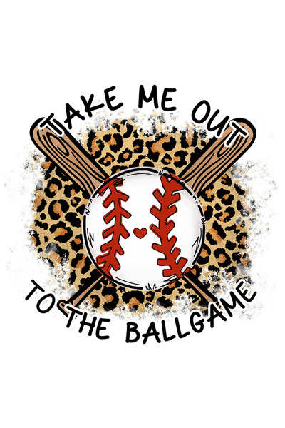 StoryGift Romania Sticker Adeziv 90CM cu o minge si 2 bate de baseball cu mesajul "Take me out to the ballgame",