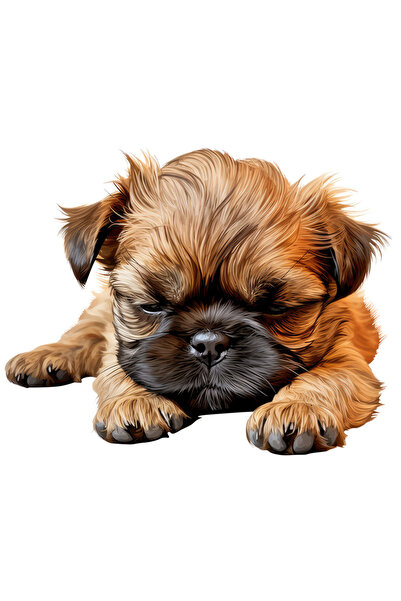 StoryGift Romania Sticker Eticheta 40CM cu un catelus somnoros, ilustratie, o...