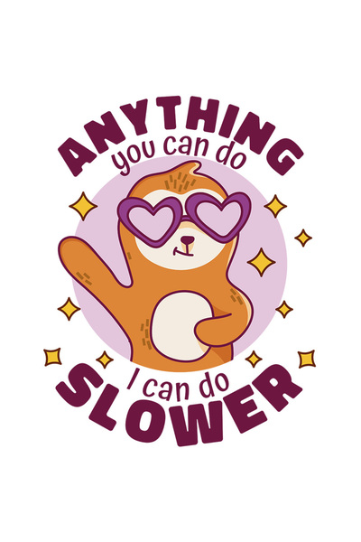 StoryGift Romania Sticker Adeziv 90CM Cu Mesajul Haios Lenes Anything You Can...