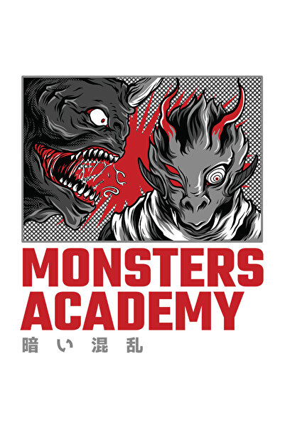 StoryGift Romania Sticker Adeziv 90CM Cu Doi Monstri Unul Tipand, Imagine Stil Benzi Desenate, Text IN Engleza M