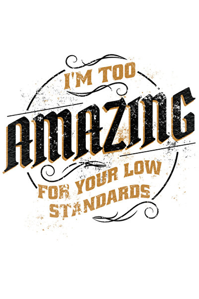 StoryGift Romania Sticker Eticheta 50CM Cu Mesaj In Engleza I'm Too amazing F...