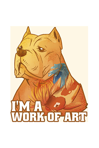 StoryGift Romania Sticker Adeziv 90CM Cu Mesaj Haios Bulldog, Text In Engleza...