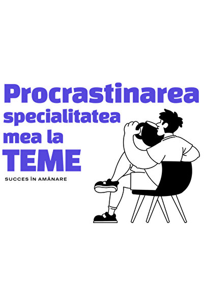 StoryGift Romania Sticker Adeziv 90CM Adeziv Procrastinarea – specialitatea m...