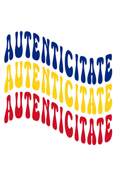 StoryGift Romania Sticker Autocolant 70CM Cuvantul Autenticitate, in Culorile...