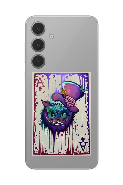 Dali Design حافظة شفافة متوافقة مع هاتف Galaxy S24+ مع تصميم البطاقات AS 1