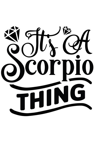 StoryGift Romania Sticker Adeziv 90CM cu zodia Scorpion cu mesajul "It's a Sc...