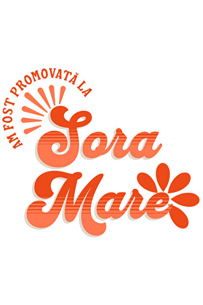 StoryGift Romania Sticker Eticheta 40CM Adeziv Am fost promovata la sora mare...