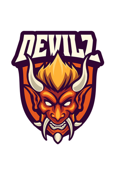 StoryGift Romania Sticker Cu Mesaj Devilz, Emblema, Diavol, Demon, Coarne, Colti, Cu Margini Albe, Pvc Viny