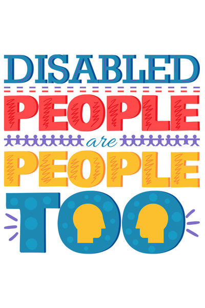 StoryGift Romania Sticker Eticheta 40CM Cu Mesaj In Engleza Disabled People A...