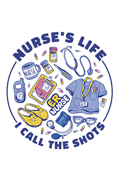 StoryGift Romania Sticker Adeziv 90CM Cu Text In Engleza Nurse's Life, Elemen...