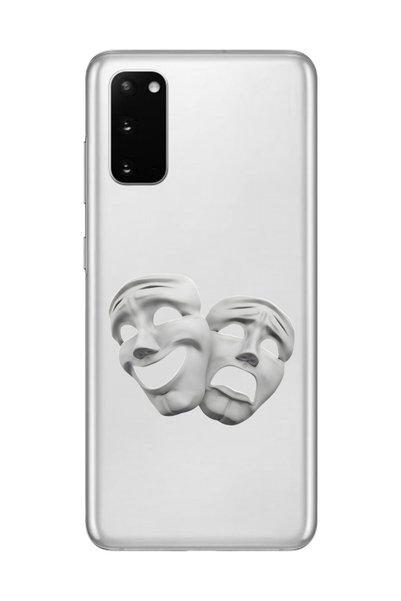 Dali Design حافظة شفافة متوافقة مع هاتف Galaxy S20+ بتصميم الوجه الجمالي 7