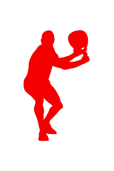 StoryGift Romania Sticker Autocolant 70CM Exterior pentru pasionatii de tenis - racheta de tenis , Vinyl Rosu, 70 cm