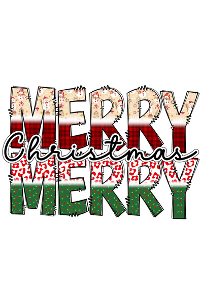 StoryGift Romania Sticker Eticheta 50CM cu mesajul "Merry Christmas Merry", C...