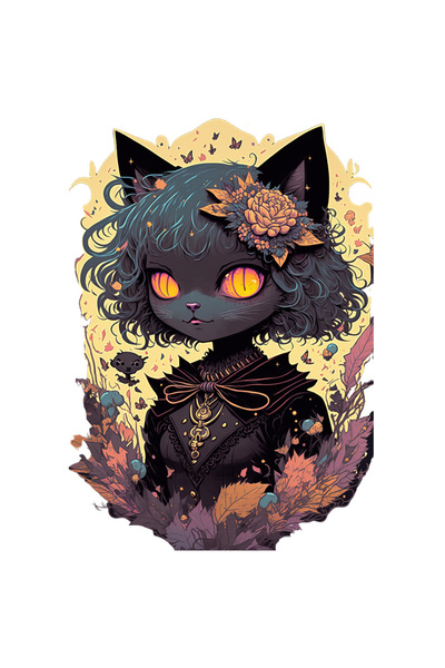 StoryGift Romania Sticker Eticheta 50CM Cu Personaj Desene anime Fata Cu Par ...