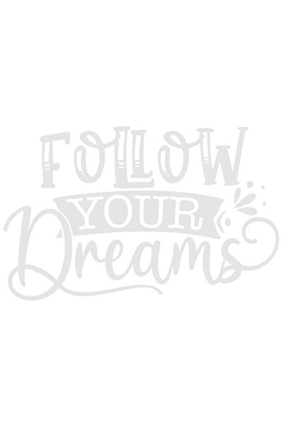 StoryGift Romania Sticker Adeziv 90CM Exterior cu mesaj care te indeamna sa iti urmezi visurile - obiective idei