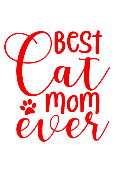 StoryGift Romania Sticker Exterior pentru cea mai buna mama de pisici dintotdeauna - feline grija , Vinyl Ro
