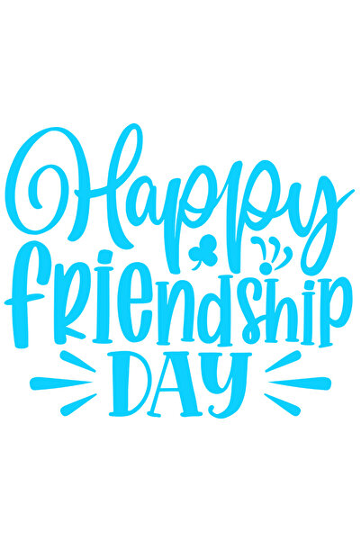StoryGift Romania Sticker Exterior cu urarea in engleza "Happy friendship day" - zi fericita a prieteniei ,