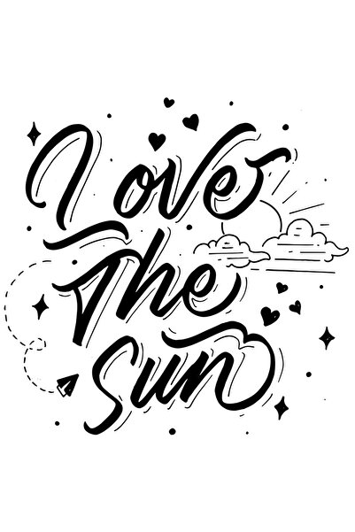 StoryGift Romania Sticker Adeziv 90CM Cu Mesajul Love The Sun, Stralucirea So...