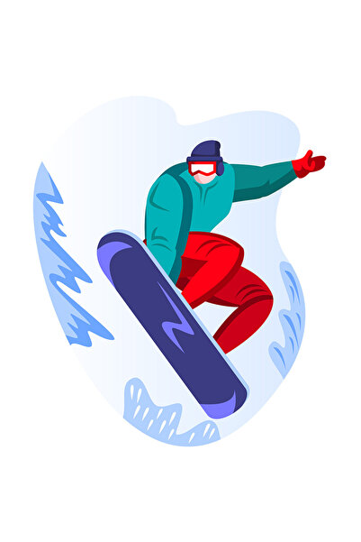 StoryGift Romania Sticker Adeziv 90CM Cu Zapada, Sport, Iarna, Snowboard, cu ...