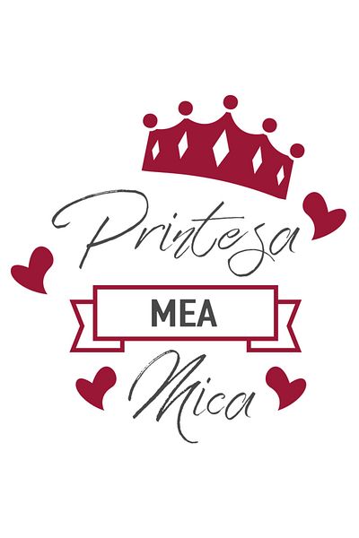 StoryGift Romania Sticker Eticheta 50CM Cu Text Printesa Mea Mica, Iubita, Lover, Iubitorii De Cadouri, Ziua Ind