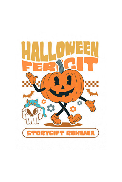 StoryGift Romania Sticker Eticheta 50CM Adeziv h4ALLoween fericit dovleac zam...