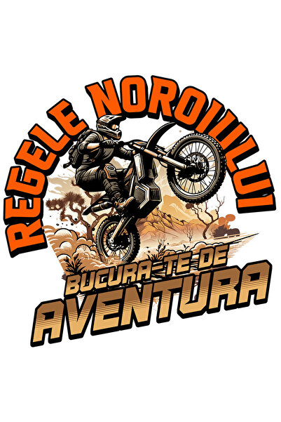 StoryGift Romania Sticker Cu Sportiv Pe Motocicleta Schema Motocross Aventura Noroi Pasiune Cu Margini Albe,