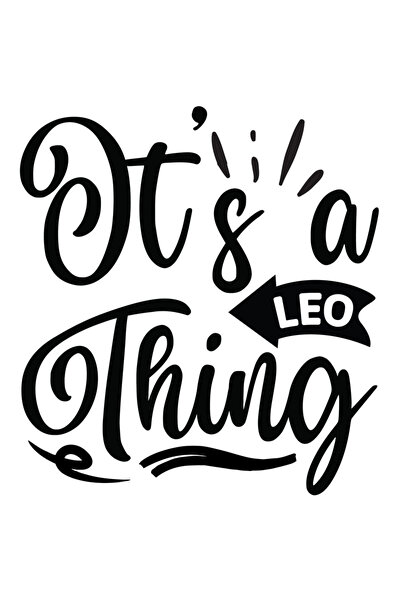 StoryGift Romania Sticker Autocolant 70CM cu zodia Leu cu mesajul "It's a Leo...