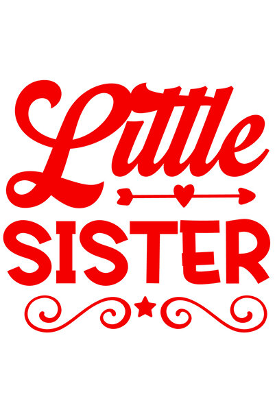 StoryGift Romania Sticker Adeziv 90CM Exterior cu inimioara pentru o sora mai...