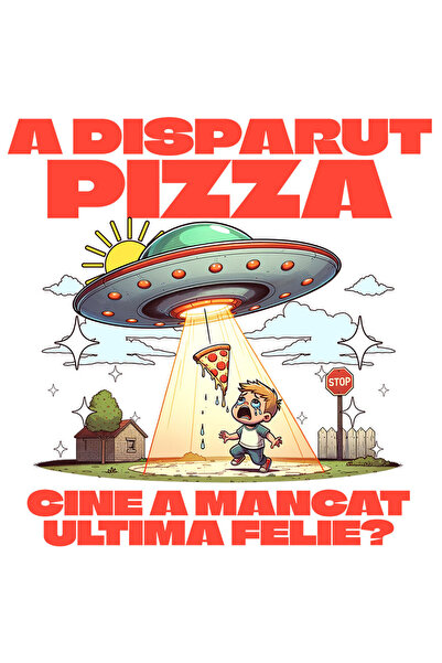 StoryGift Romania Sticker Autocolant 70CM cu Nava Spatiala Curte Copil Cu Fel...