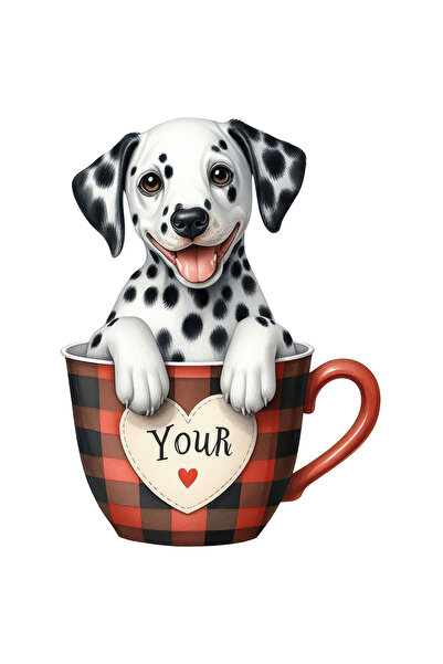 StoryGift Romania Sticker Autocolant 70CM cu un catel Dalmatian, ilustratiest...