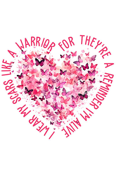 StoryGift Romania Sticker Autocolant 70CM cu inima din fluturi cu mesajul "I ...