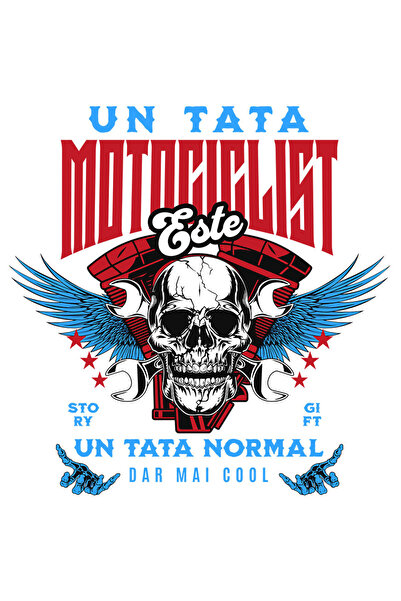 StoryGift Romania Sticker Autocolant 70CM cu Craniu Uman Horror Cu Aripi De Inger Chei Mecanic Familie Tata Pasi