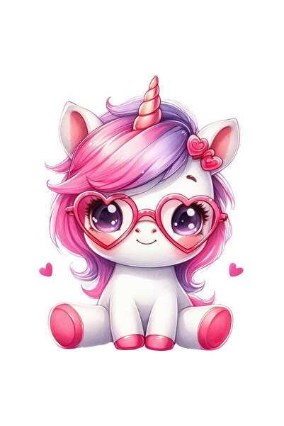 StoryGift Romania Sticker Adeziv 90CM cu un unicorn, ilustratie, bucurie, ves...