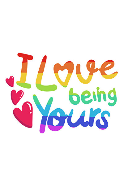 StoryGift Romania Sticker Eticheta 40CM Cu Text Romantic In Engleza I Love Be...