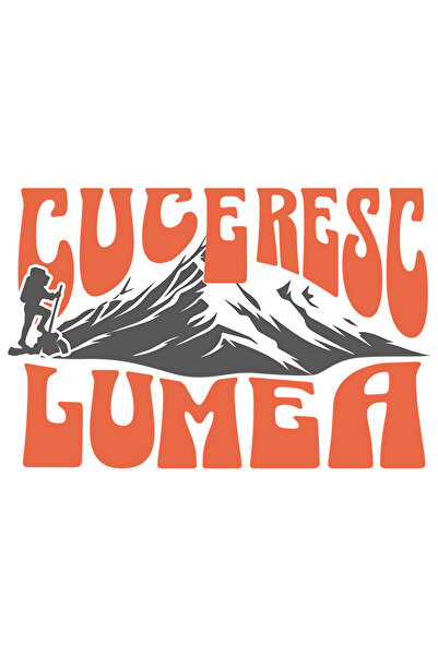 StoryGift Romania Sticker Autocolant 70CM Adeziv cuceresc lumea drumet pe munte inalt, natura, camping cu Margin