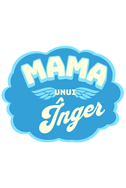 StoryGift Romania Sticker Autocolant 70CM Adeziv Mama unui Înger, familie, iu...