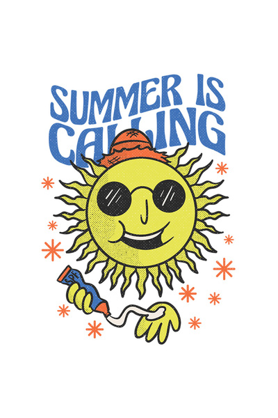 StoryGift Romania Sticker Eticheta 40CM Cu Text In Engleza Summer Is Calling,...