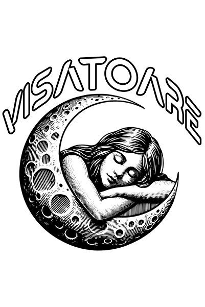 StoryGift Romania Sticker Adeziv 90CM Adeziv Fata dormind pe luna text visato...