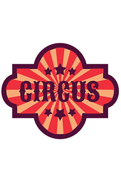 StoryGift Romania Sticker Eticheta 40CM Cu Mesaj In Engleza Circus, Circ, Ste...
