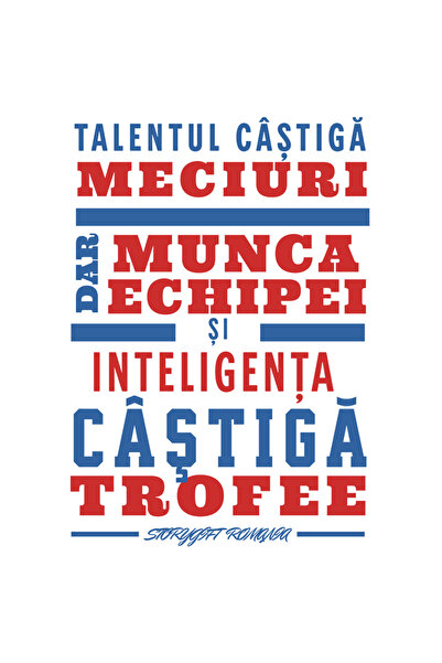 StoryGift Romania Sticker Eticheta 40CM Adeziv Mesaj motivational sport TALEN...