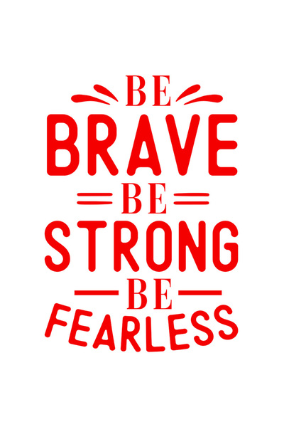 StoryGift Romania Sticker Eticheta 50CM Exterior cu textul "Fii curajos, fii ...