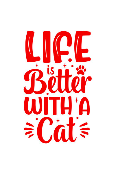 StoryGift Romania Sticker Adeziv 90CM Exterior pentru iubitorii de pisici cu ...