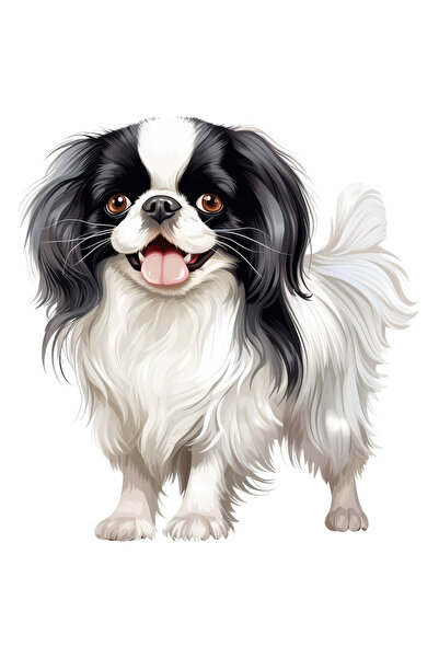 StoryGift Romania Sticker Eticheta 50CM cu un catel blanos de talie mica, ilu...