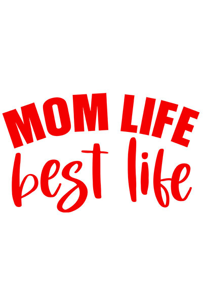 StoryGift Romania Sticker Exterior pentru mamele care adora aceasta viata de parinte , Vinyl Rosu, 40 cm