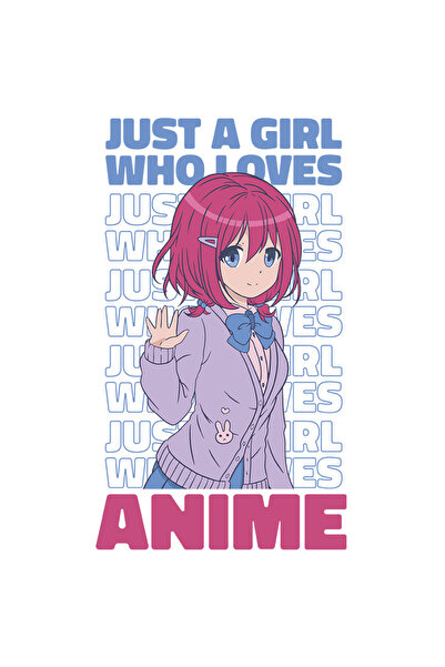 StoryGift Romania Sticker Eticheta 50CM Cu Personaj Anime Cu Par Roz, Text In...