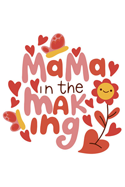 StoryGift Romania Sticker Adeziv 90CM Cu Mesaj In Engleza Mama In The Making,...