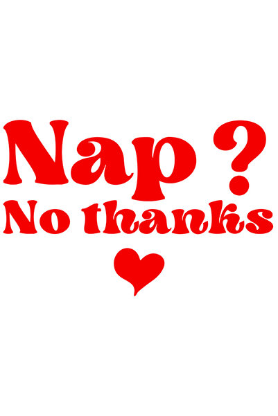 StoryGift Romania Sticker Adeziv 90CM Exterior cu inimioara si textul "Nap? N...