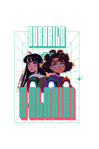 StoryGift Romania Sticker Autocolant 70CM Adeziv Surori-galaxie cele mai bune...